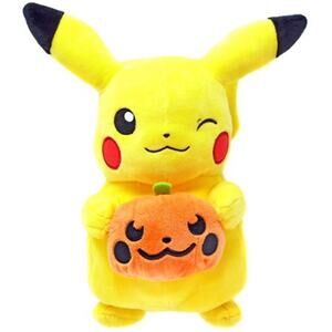 Jazwares Pokemon Halloween Pikachu 8-in Plush with Pumpkin